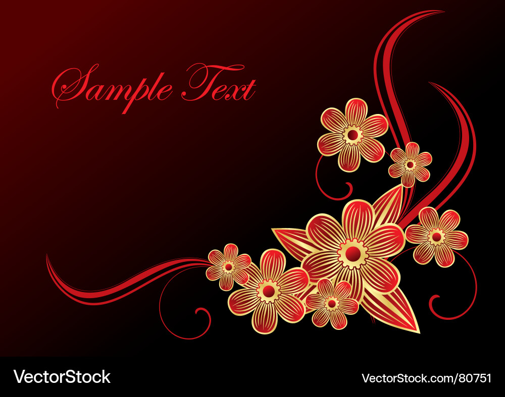 Elegant Floral Background Vector Image