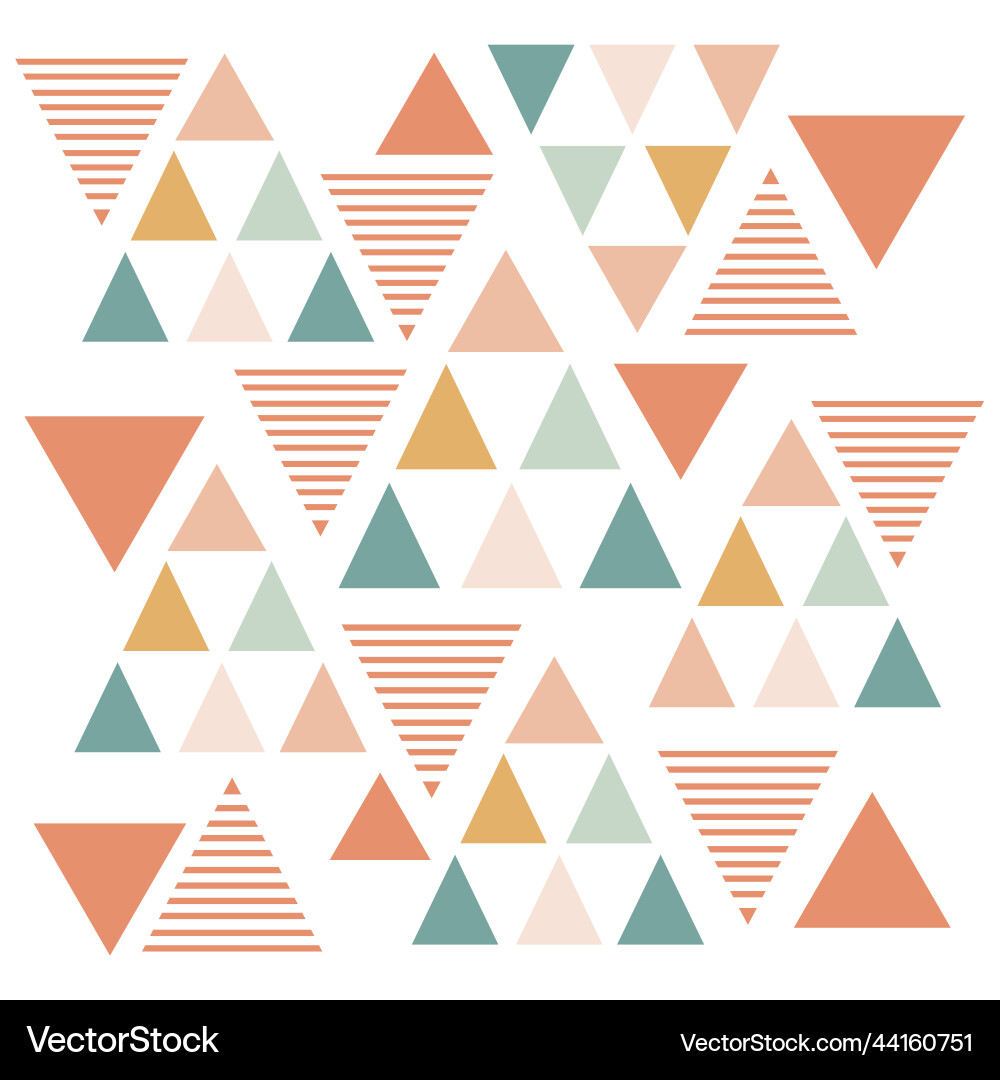 Geometric triangle surface pattern color Geometric triangle surface pattern color vector image