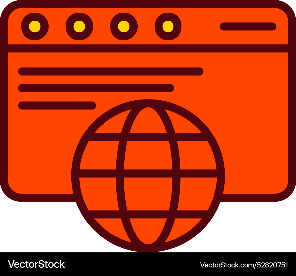 Web browser icon design vector image