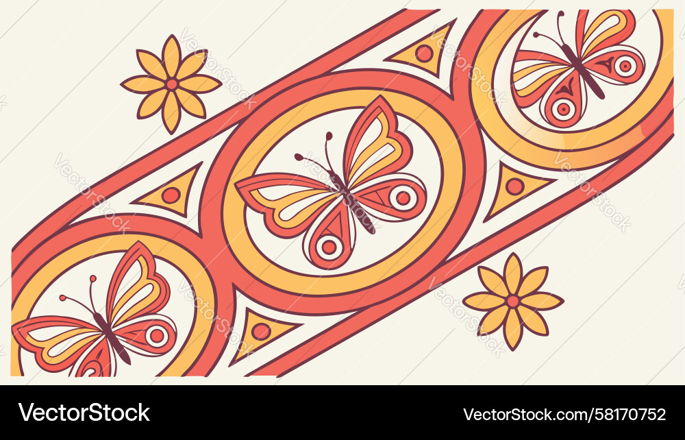 Converging Grid Pattern Vector Image