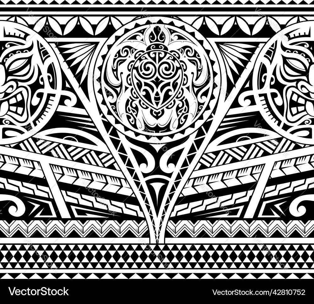 Maori style armband design Royalty Free Vector Image