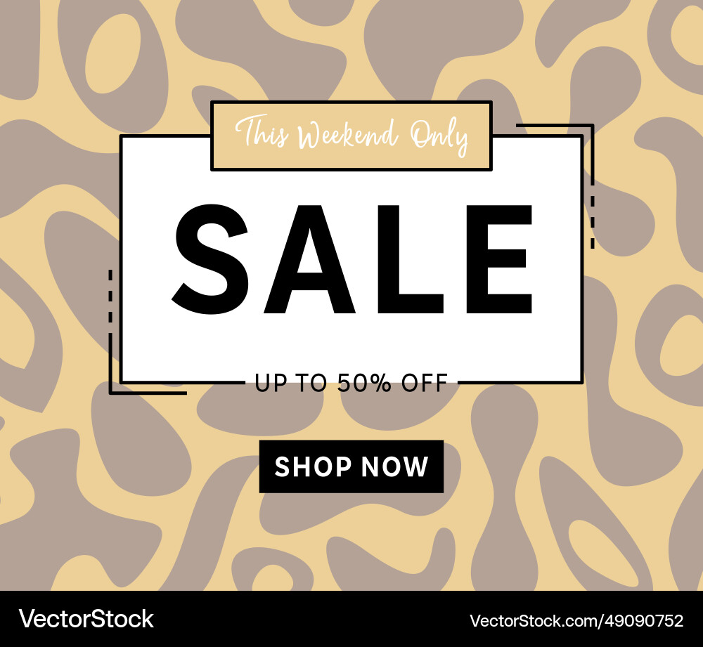 Modern sale banner template fashion design vector image