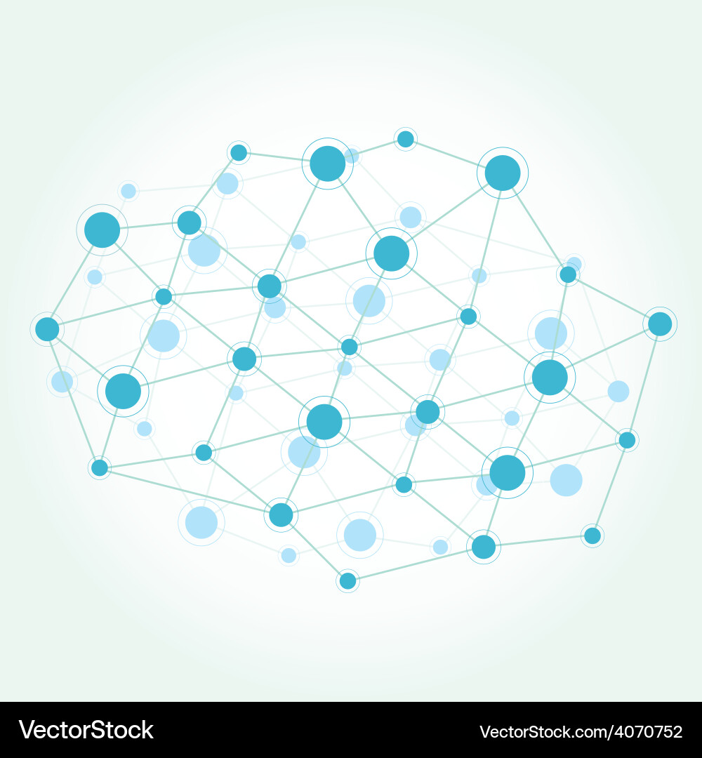 Network Connection Technology Abstract vector image