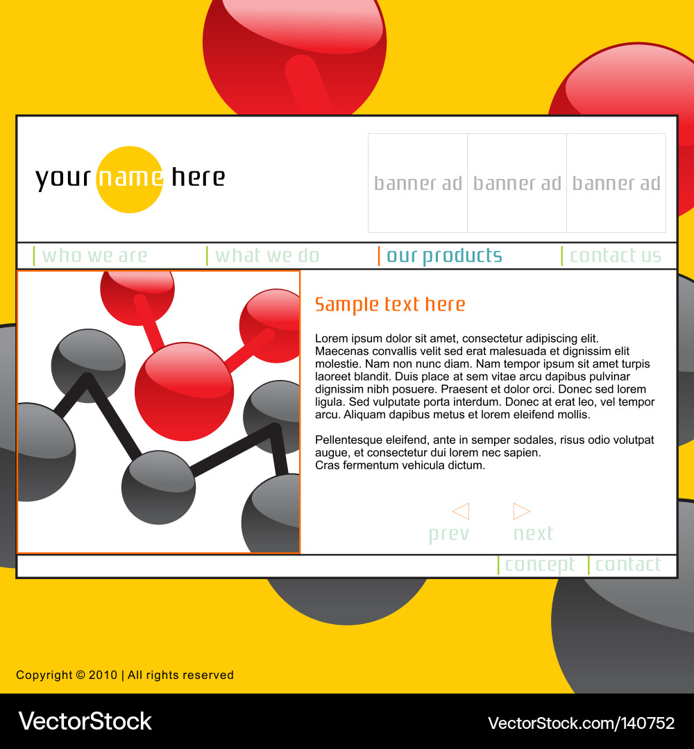 Template web site vector image