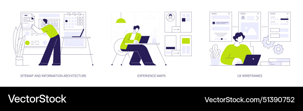 Ux design abstract concept Ux design abstract concept vector image