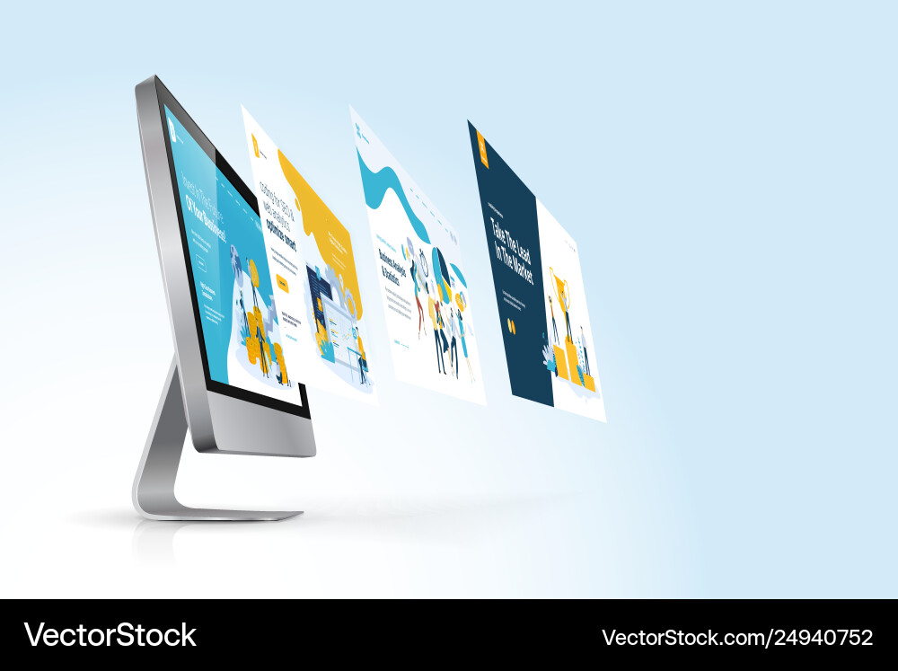 Web Development Concepts vector image