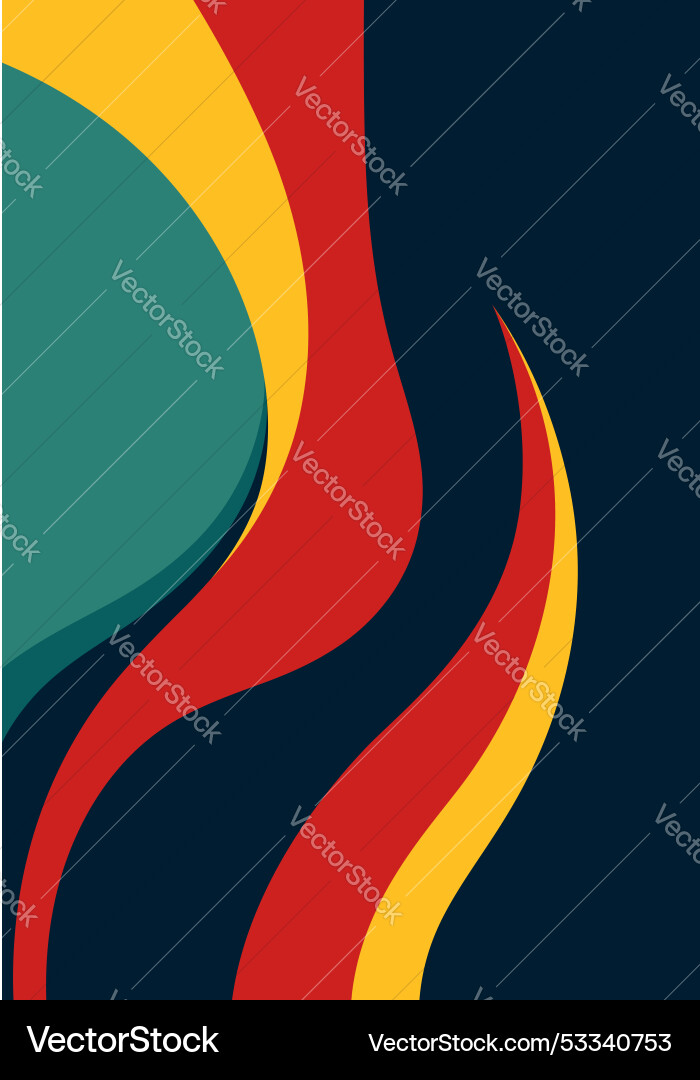 Abstract background with colorful waves in retro Abstract background with colorful waves in retro vector image