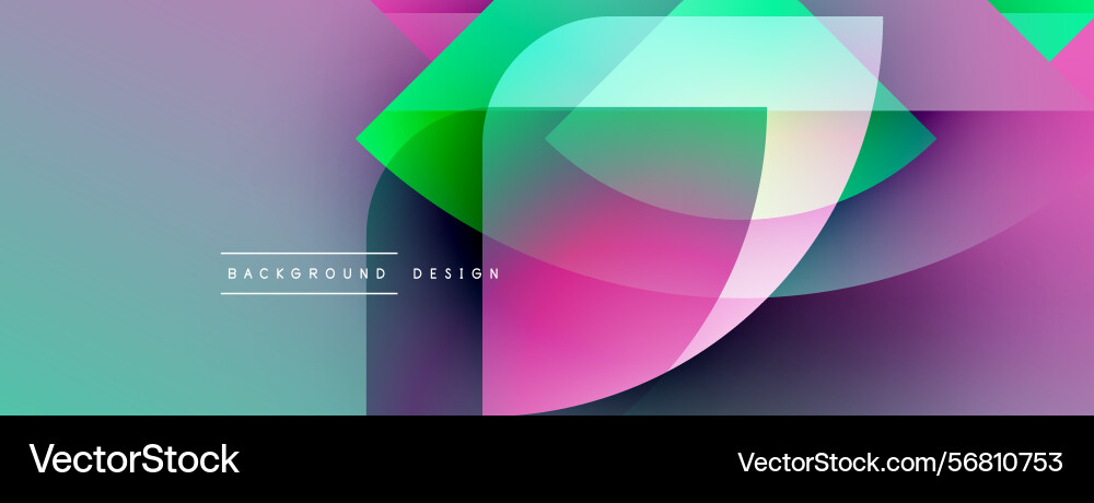 Abstract colorful shapes overlap creating dynamic Abstract colorful shapes overlap creating dynamic vector image