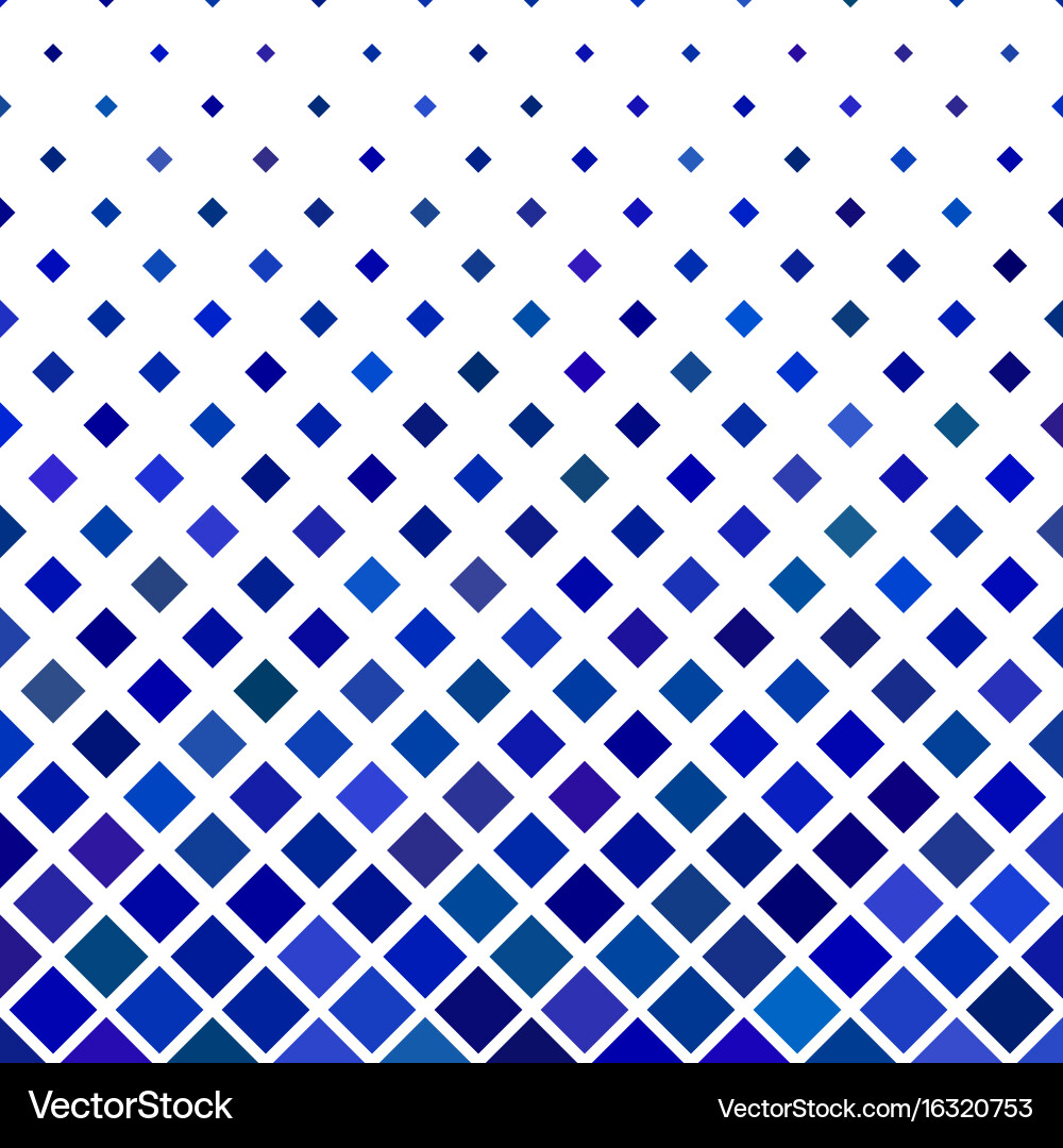 Blue square pattern background - geometric from vector image