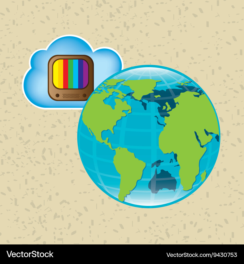 Cloud computing design Vector Image