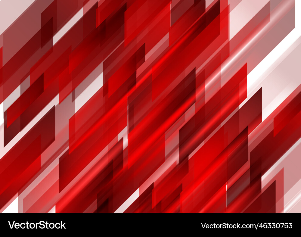 Dynamic Red Tech Background vector image