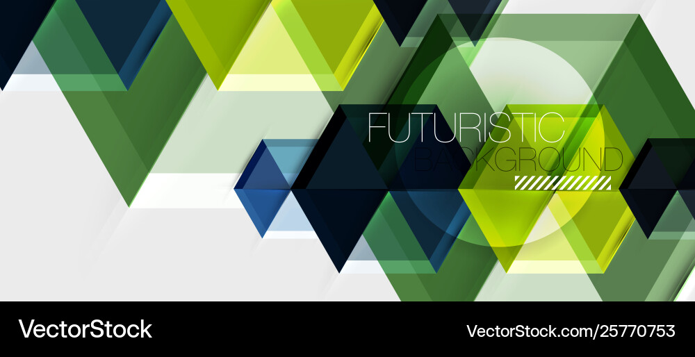 Geometric triangle and hexagon abstract background Geometric triangle and hexagon abstract background Vector Image