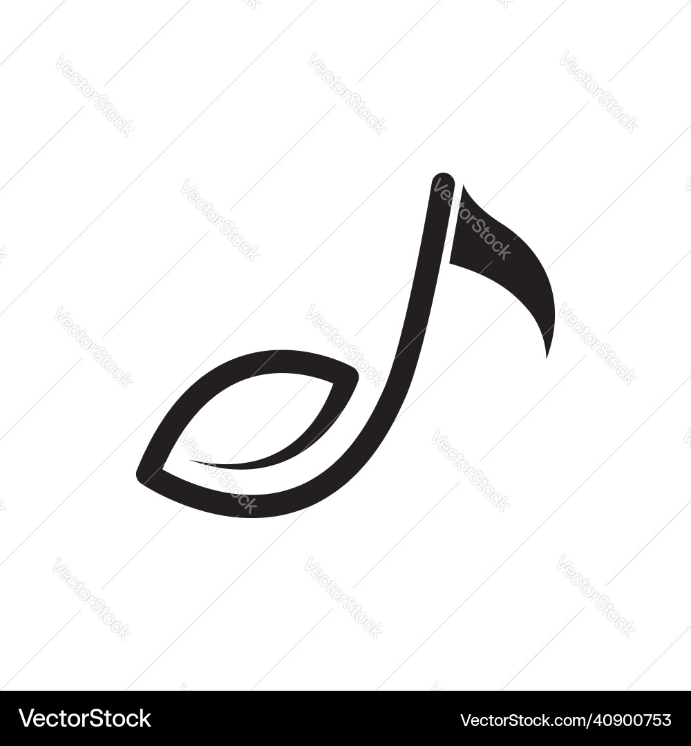 Noten mit Vogelform Logo Design Grafik Noten mit Vogelform Logo Design Grafik vektorbild