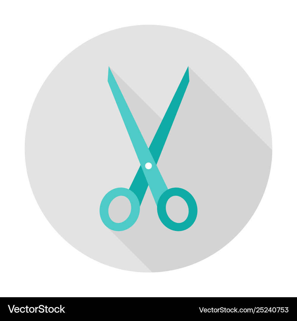 Scissors tool circle icon Scissors tool circle icon vector image
