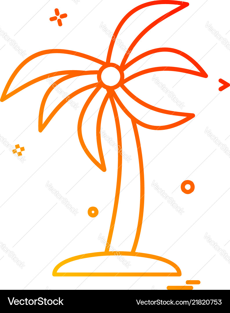 Tree icon design Vector Image