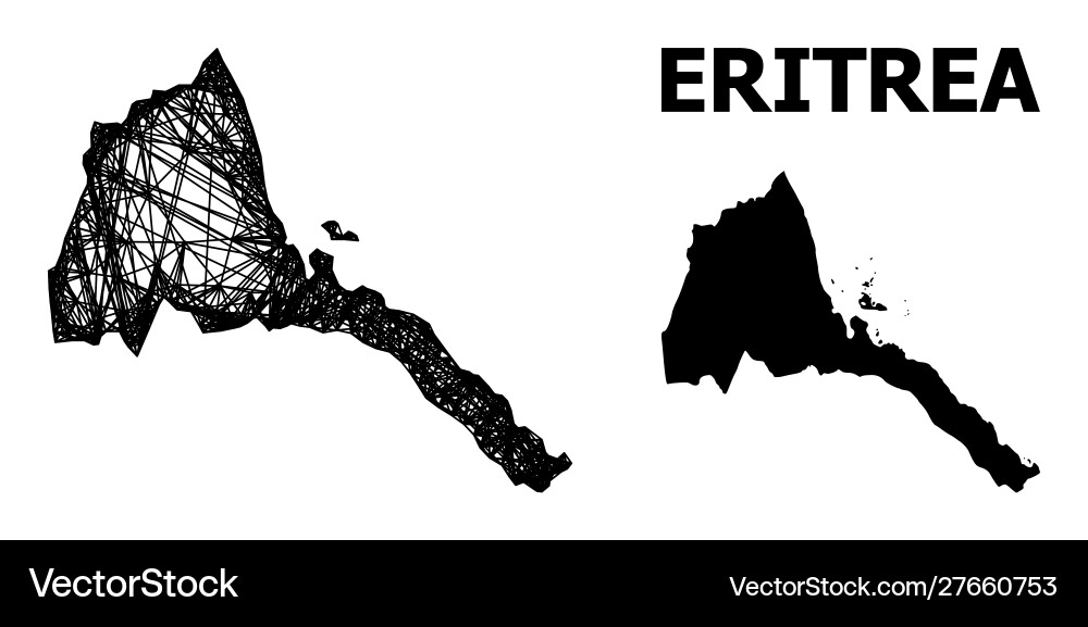 Web map eritrea Web map eritrea vector image