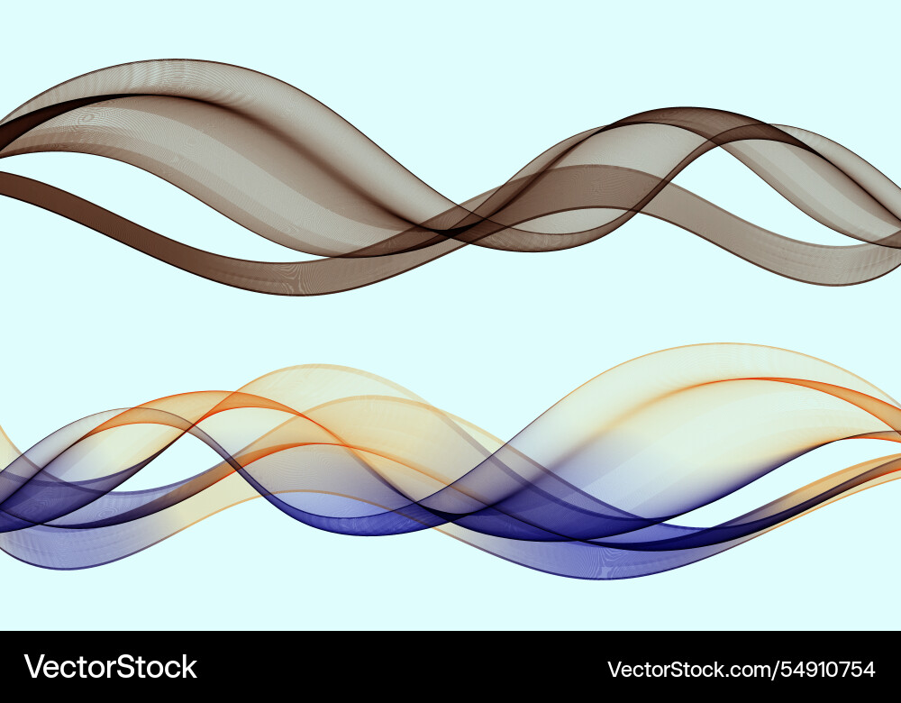 Abstract transparent multicolored wave design Abstract transparent multicolored wave design vector image