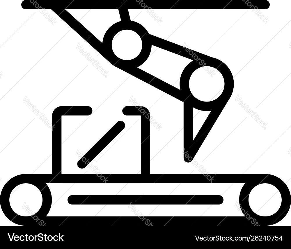 Assembly line icon outline style Assembly line icon outline style vector image