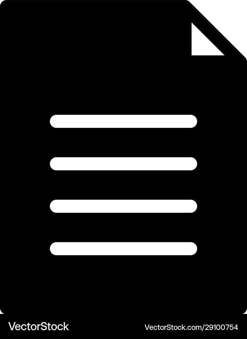 Document icon isolated on background vector image