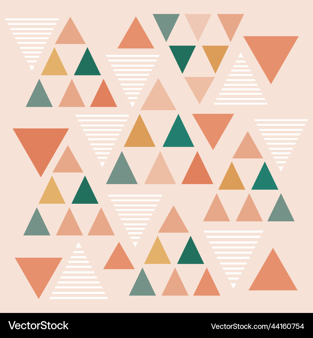 Geometric triangle surface pattern color Geometric triangle surface pattern color vector image
