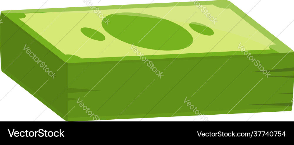Money cash pack icon cartoon style Money cash pack icon cartoon style vector image