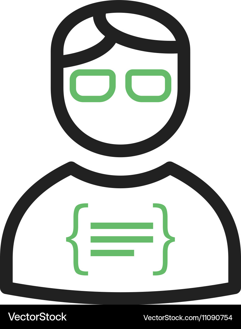 Programmer vector image