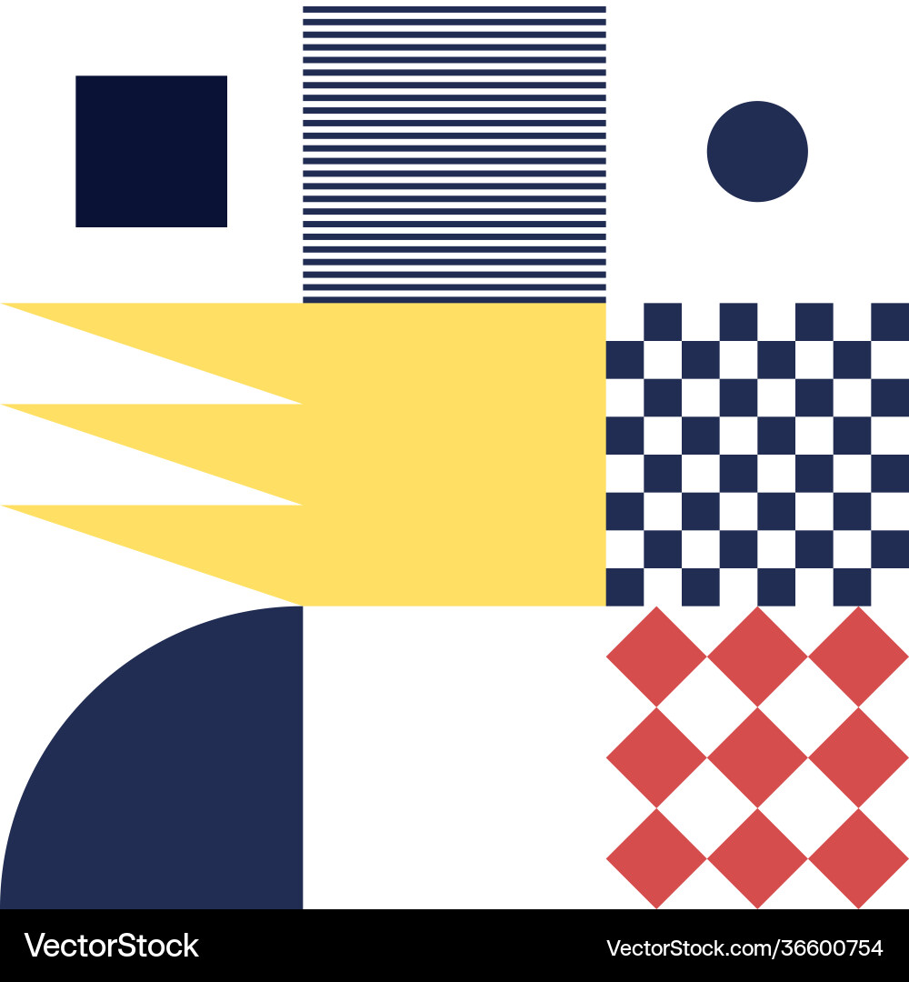 Simple geometric pattern design with basic Simple geometric pattern design with basic vector image