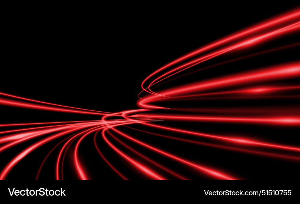 Abstract red light fast speed curve dynomic Abstract red light fast speed curve dynomic Vector Image