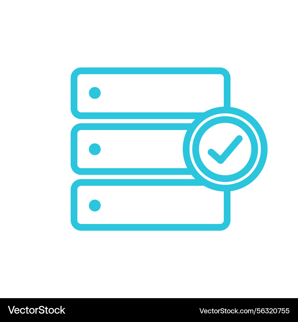 Access control data verification icon isolated Access control data verification icon isolated vector image