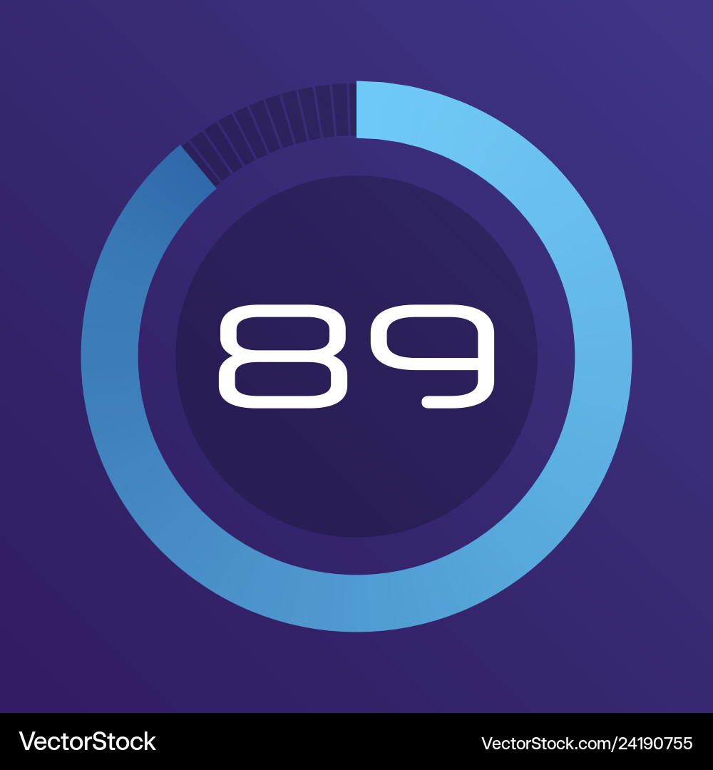Circular Interval Timer vector image