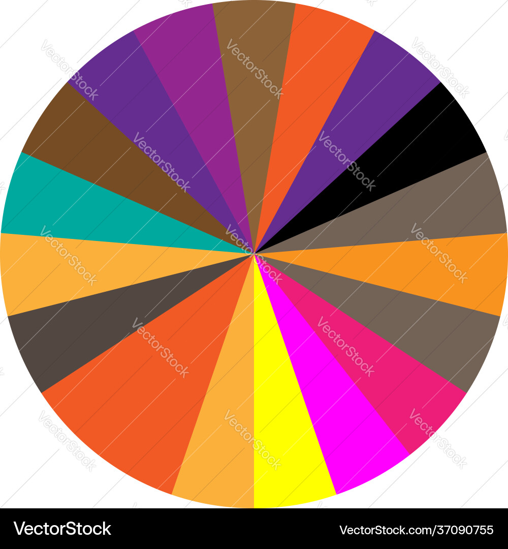 Segmented circle pie graph chart infographics Segmented circle pie graph chart infographics vector image