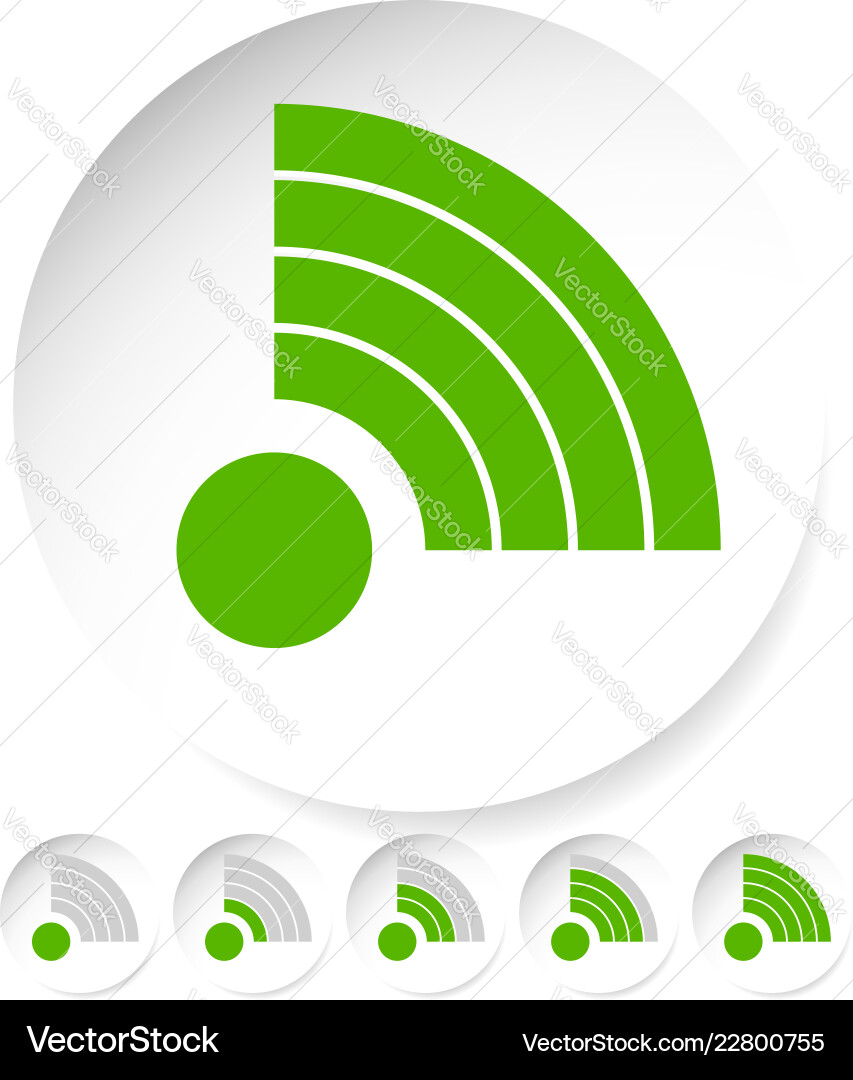 Signal stength indicator set internet wi-fi Signal stength indicator set internet wi-fi vector image