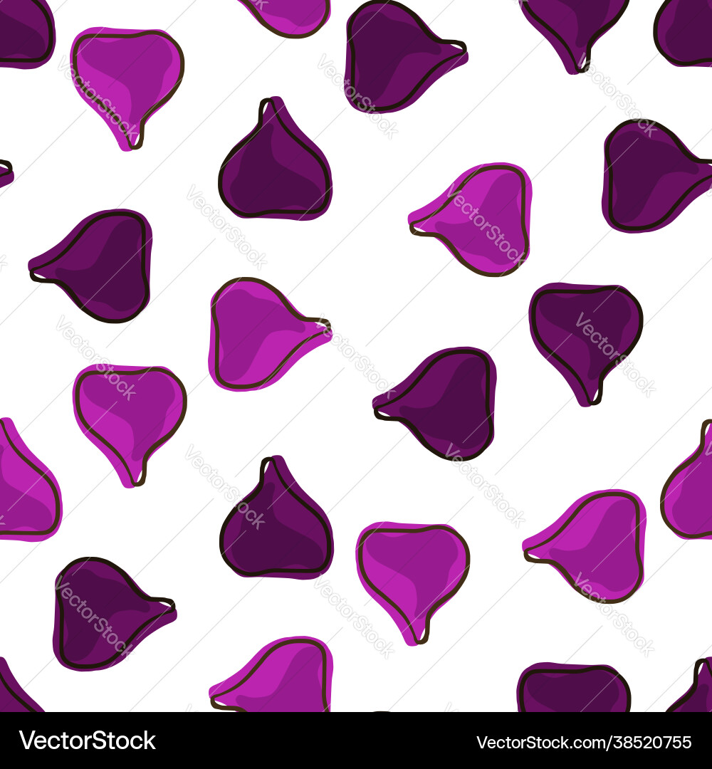 Vegeterian seamless pattern with isolated random Vegeterian seamless pattern with isolated random vector image