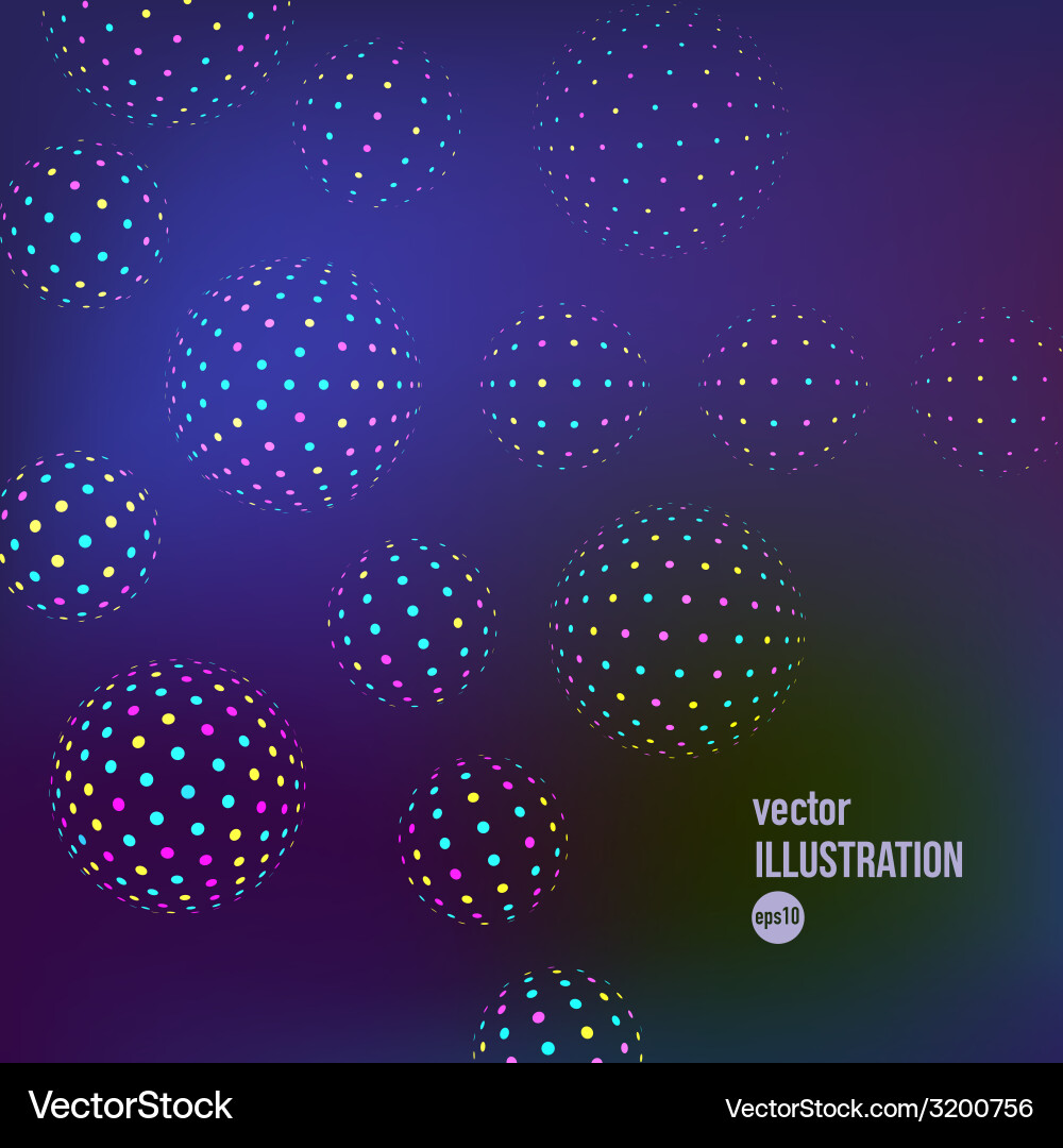 Abstract background with circles vector image
