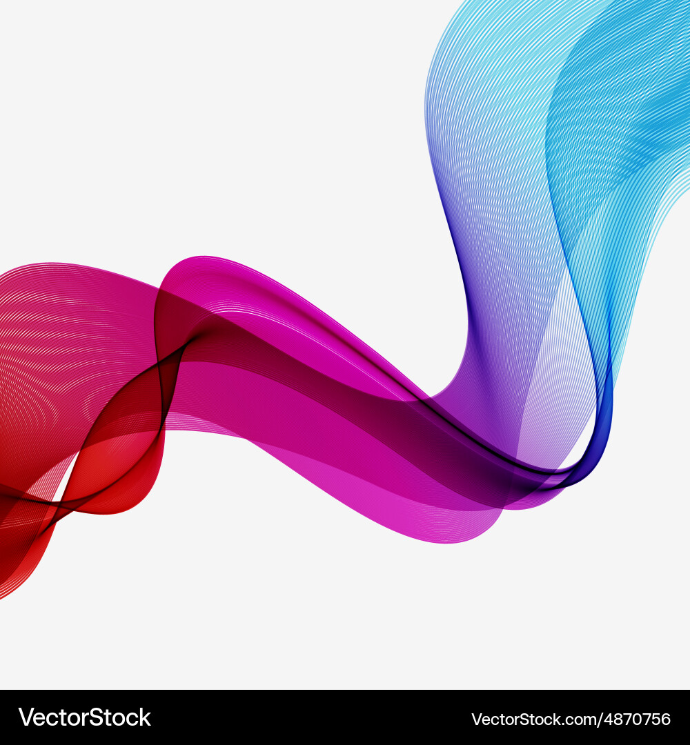 Abstract colorful background spectrum wave Vector Image