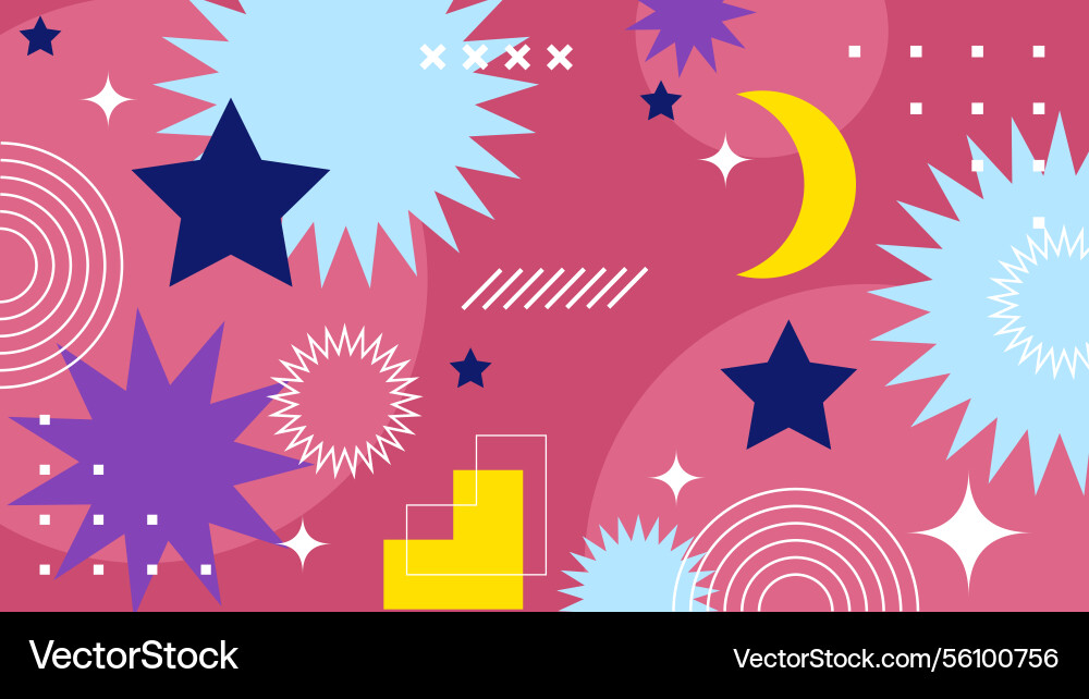 Abstract geometric background with gradient Vector Image