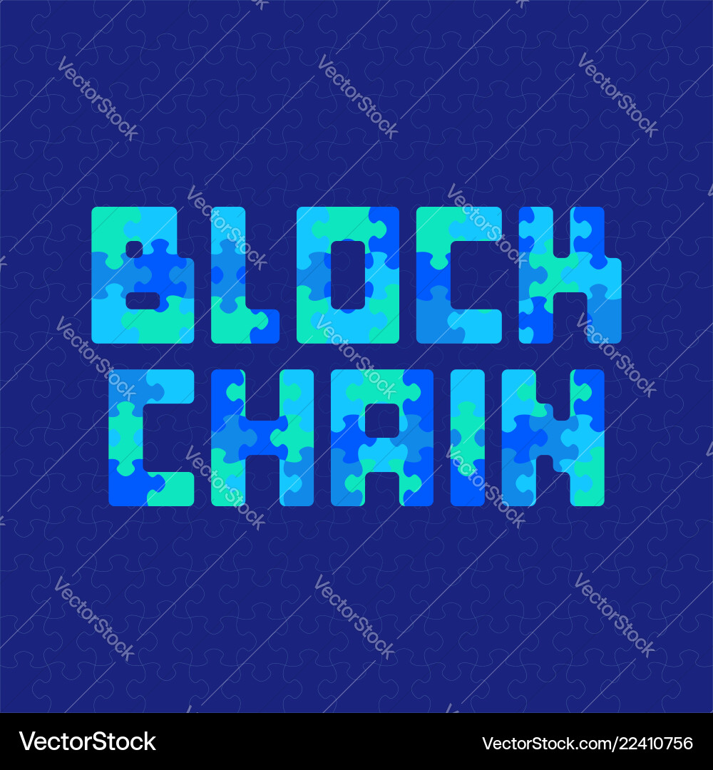 Blockchain distributed ledger technology Blockchain distributed ledger technology Vector Image