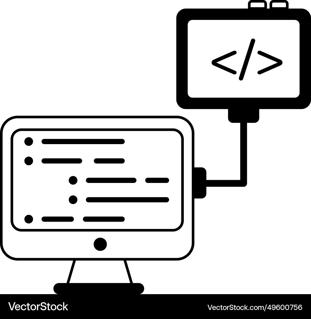 Frontend-Programmierung vektorbild