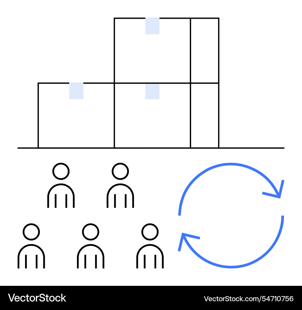 Hierarchical structure with group and continuous Hierarchical structure with group and continuous Vector Image
