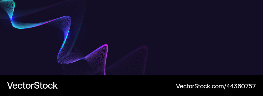 Abstract colorful wavy lines background vector image