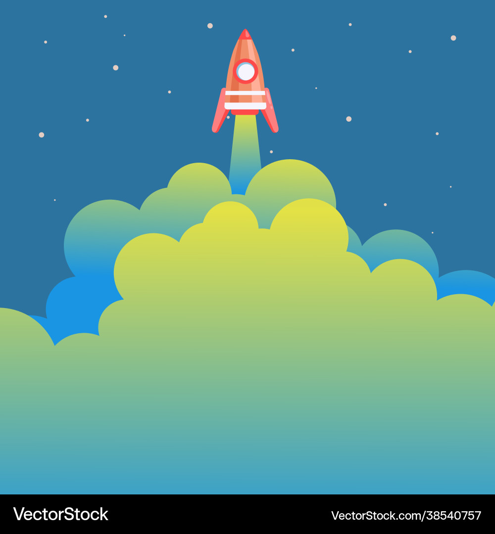Abstract reaching top level rocket science Abstract reaching top level rocket science Vector Image