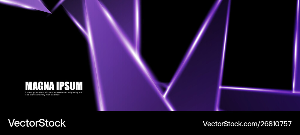 Background a luminous triangle shape design Vector Image