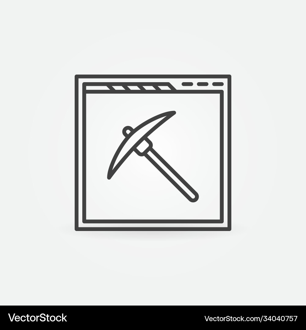 Data mining from a web browser linear Data mining from a web browser linear vector image