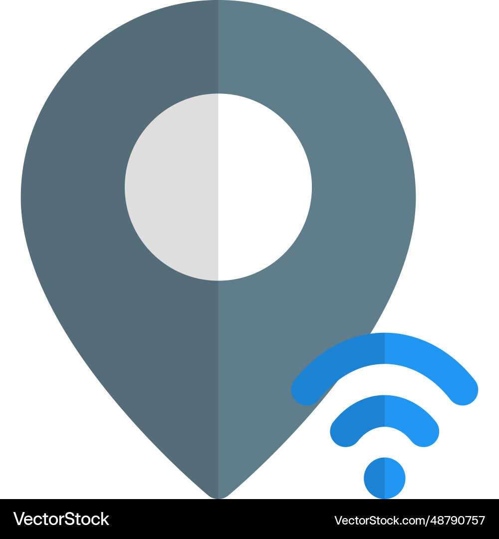 For tracking locations with wireless sensor Vector Image