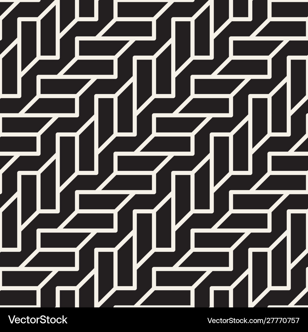 Geometric Line Tiling Pattern vector image