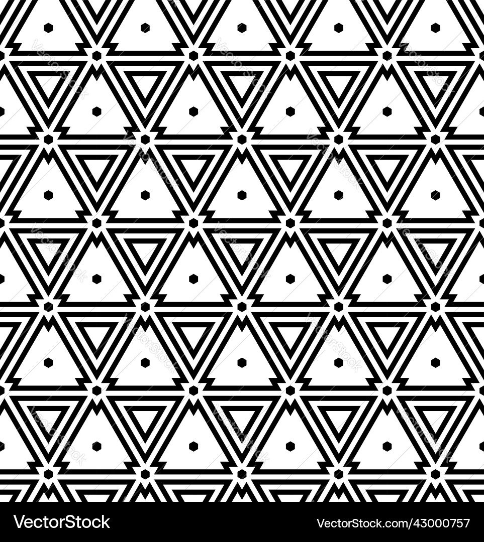 Geometric Triangles Pattern vector image