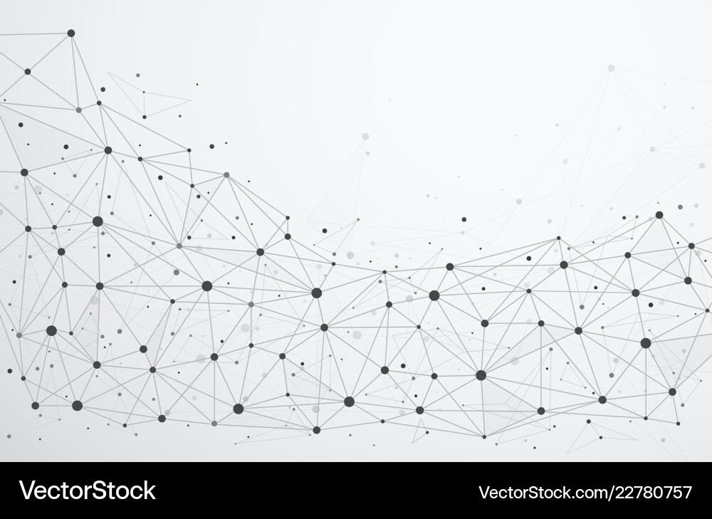 Global network connections with points and lines Global network connections with points and lines vector image