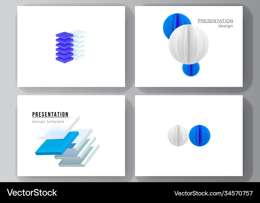 Modern Presentation Slides Vector Image