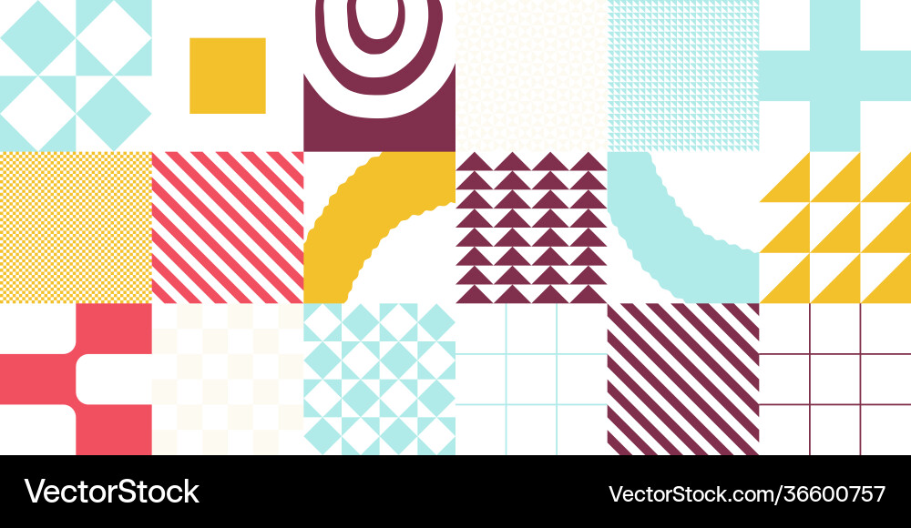 Simple geometric pattern design with basic Simple geometric pattern design with basic vector image