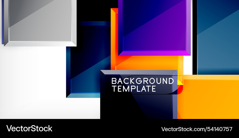 Square shape color abstract geometry Vector Image